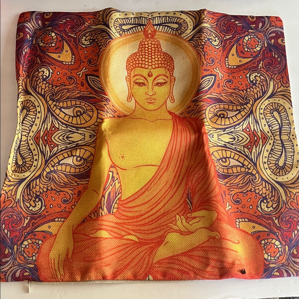 BNWOT Vibrant Buddha pillow case